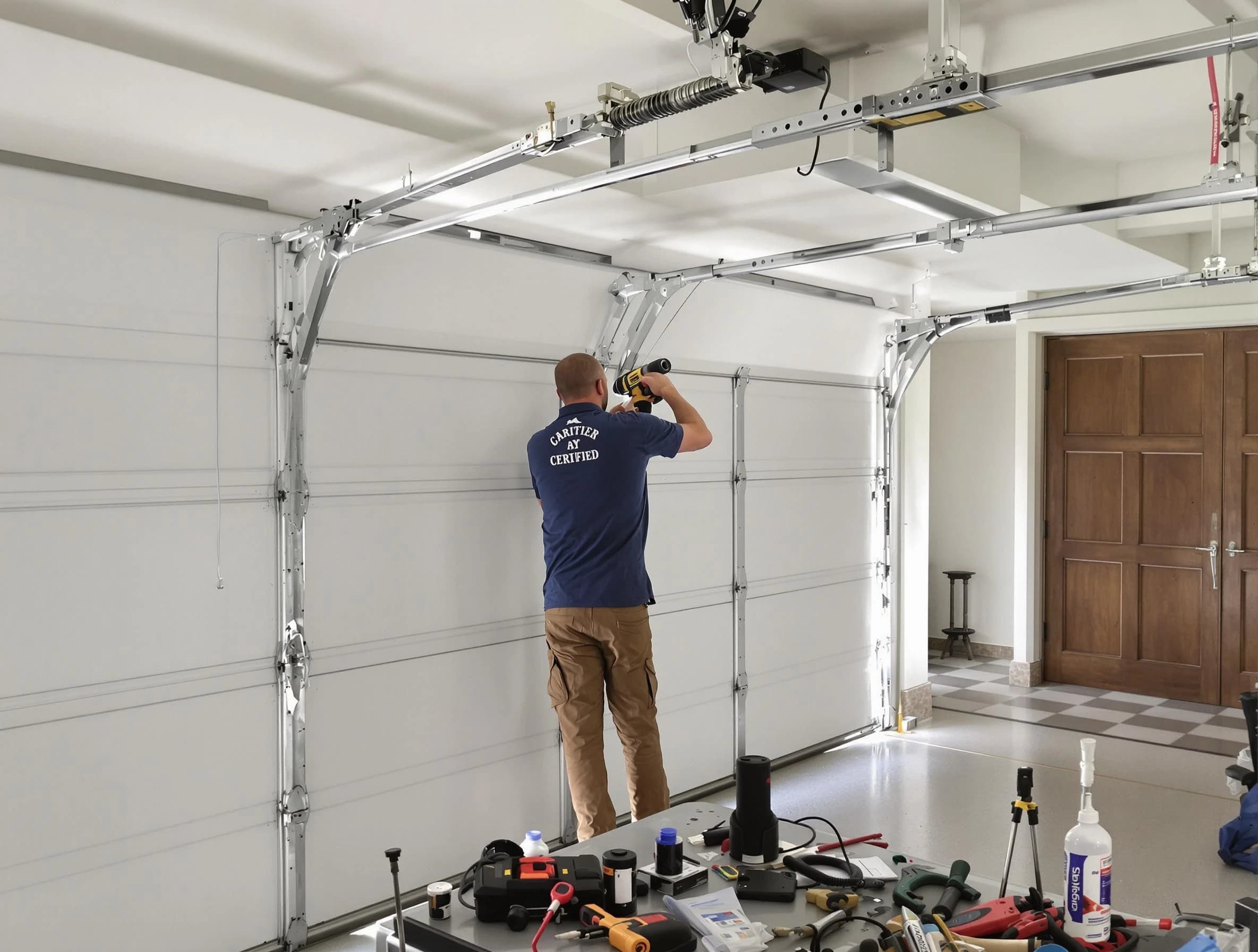 Tempe Garage Door Repair certified technician performing precision garage door repair in Tempe