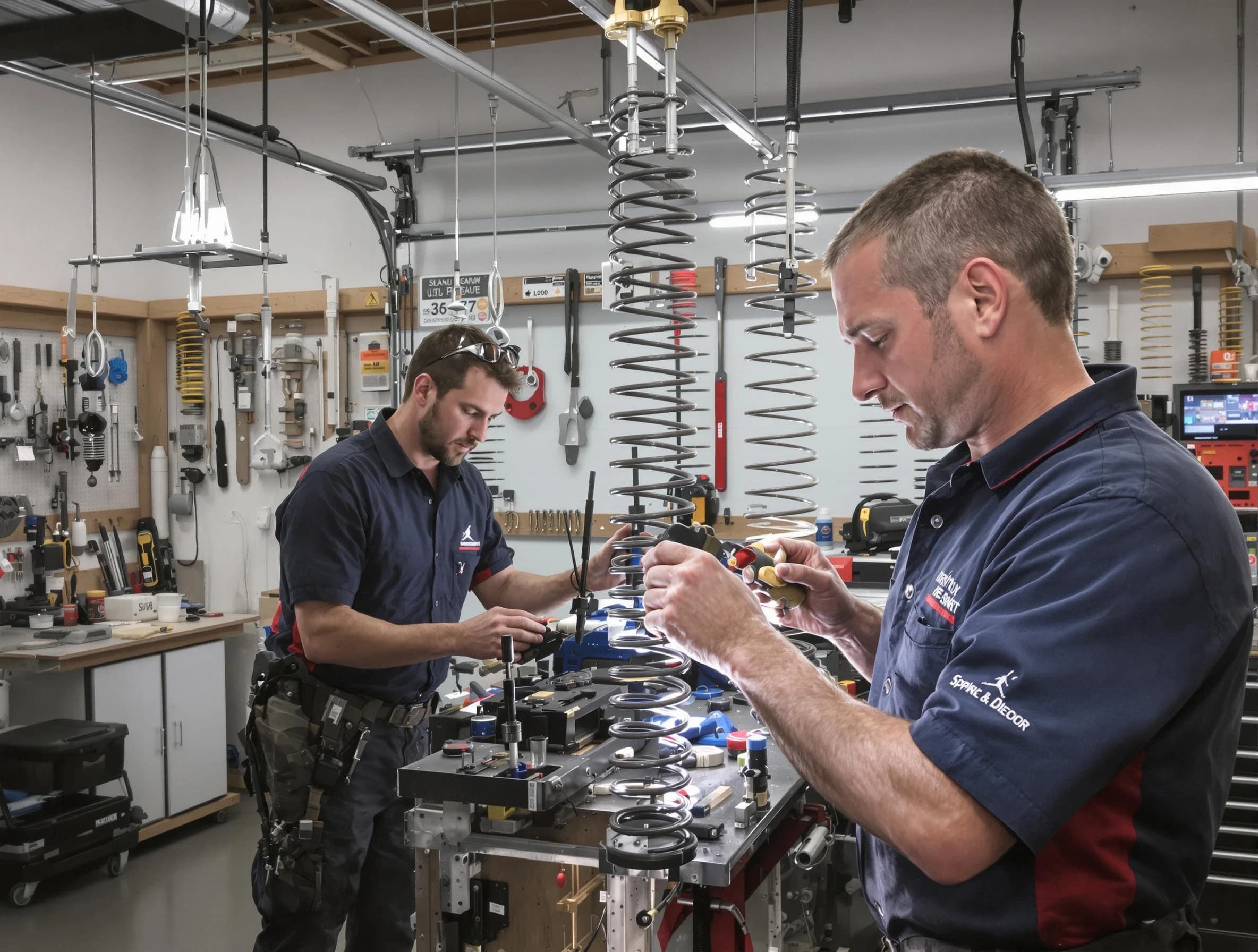 Garage door spring repair service by Tempe Garage Door Repair in Tempe