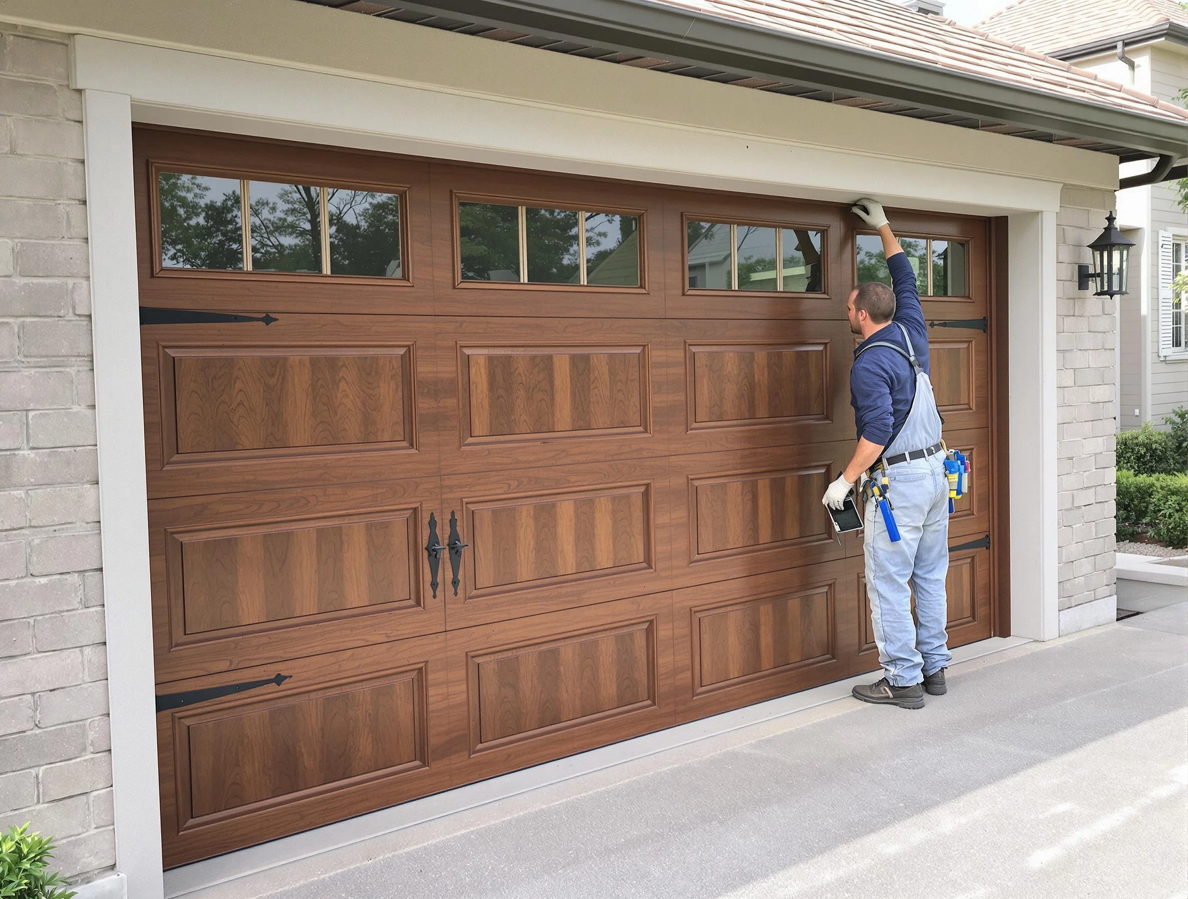 Custom garage door showcase by Tempe Garage Door Repair in Tempe