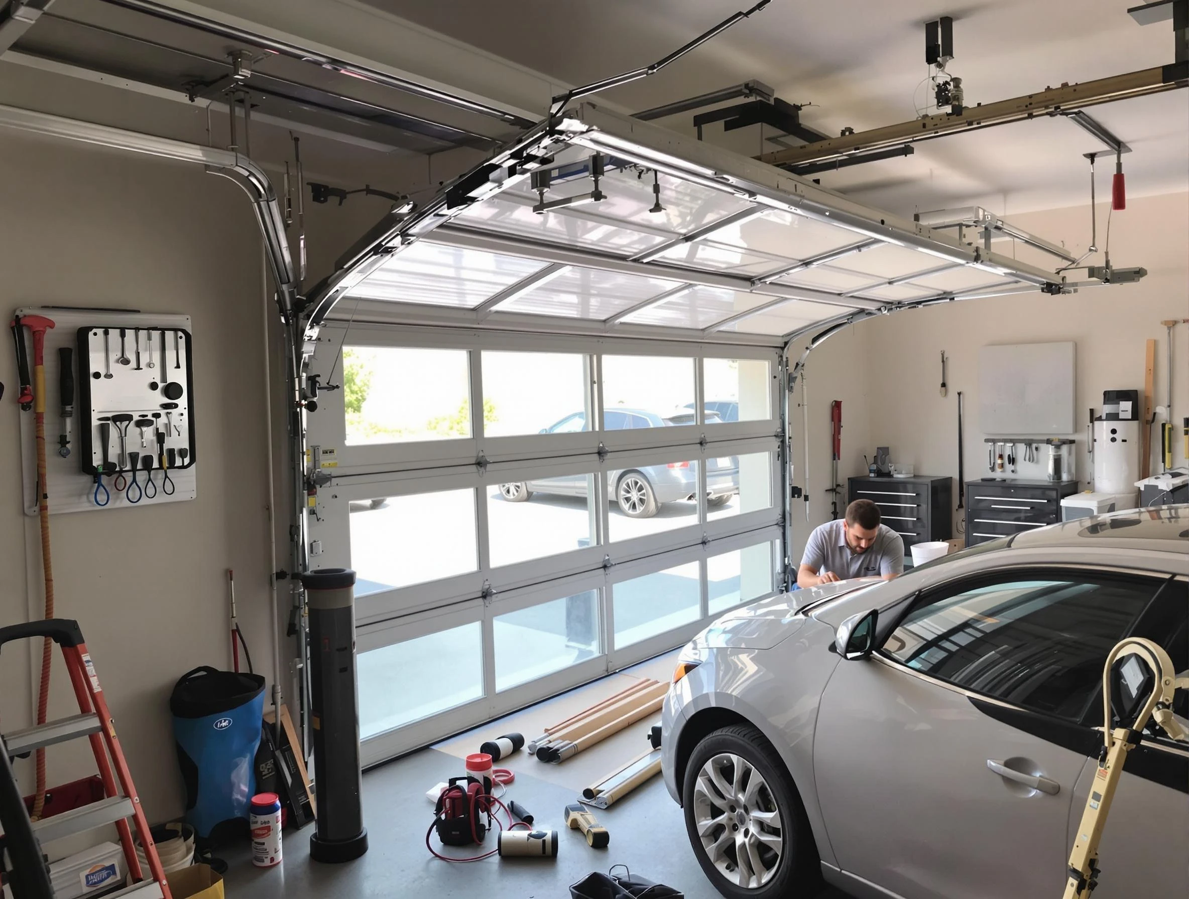 Garage door noise reduction service by Tempe Garage Door Repair in Tempe