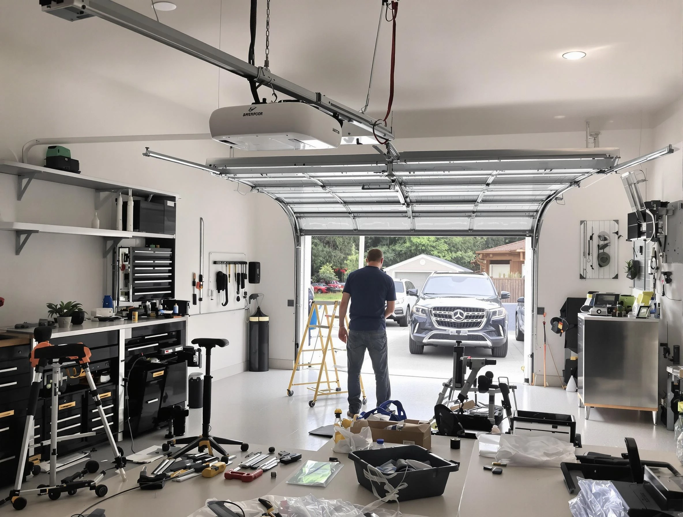 Garage door opener installation by Tempe Garage Door Repair in Tempe